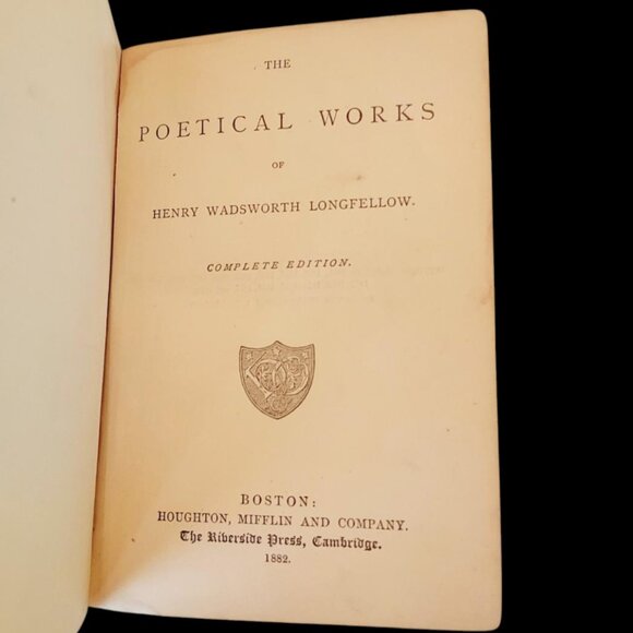 RARE 1878 EDITION/VINTAGE LONGFELLOW “THE POETICAL WORKS” BOOK - Picture 5 of 10